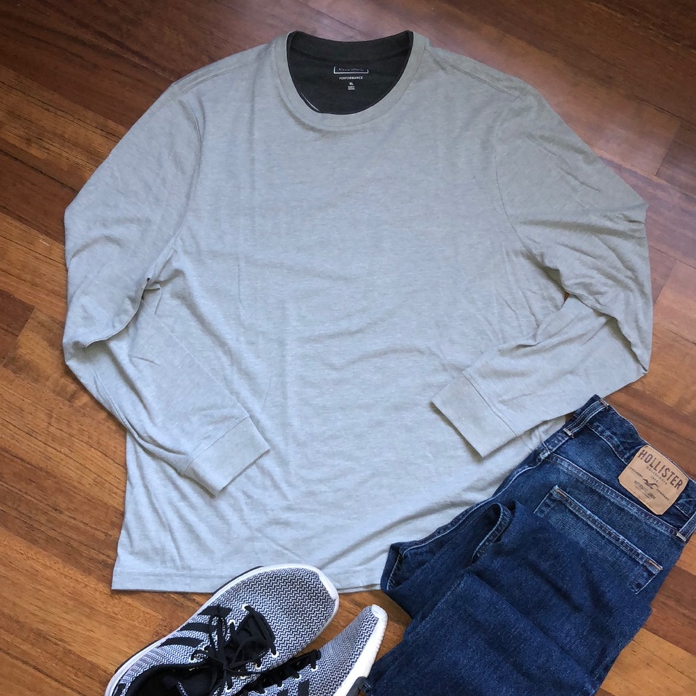Club Room Men’s Long Sleeve Performance Tee